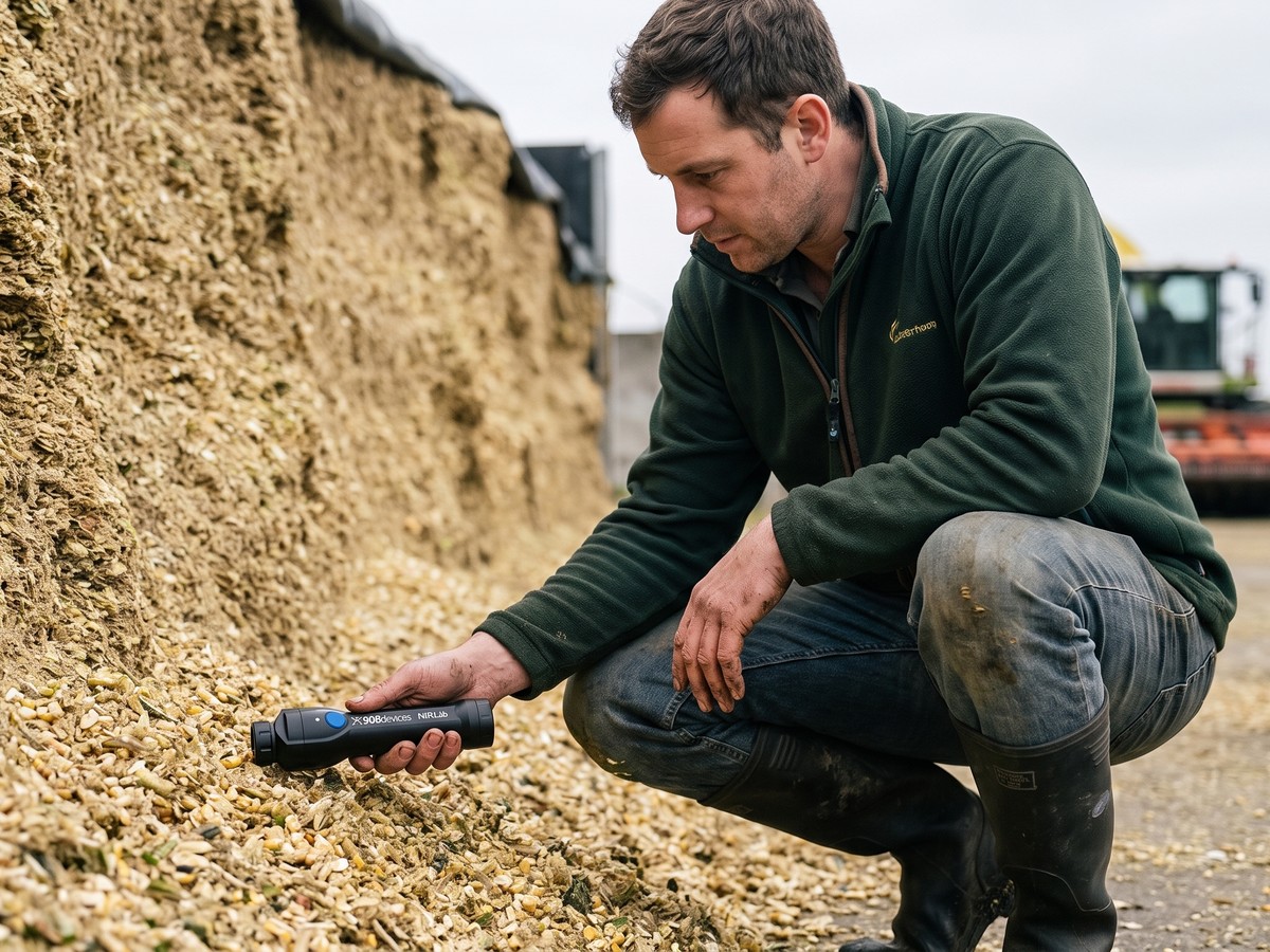 Silage sample analysed with NIR
